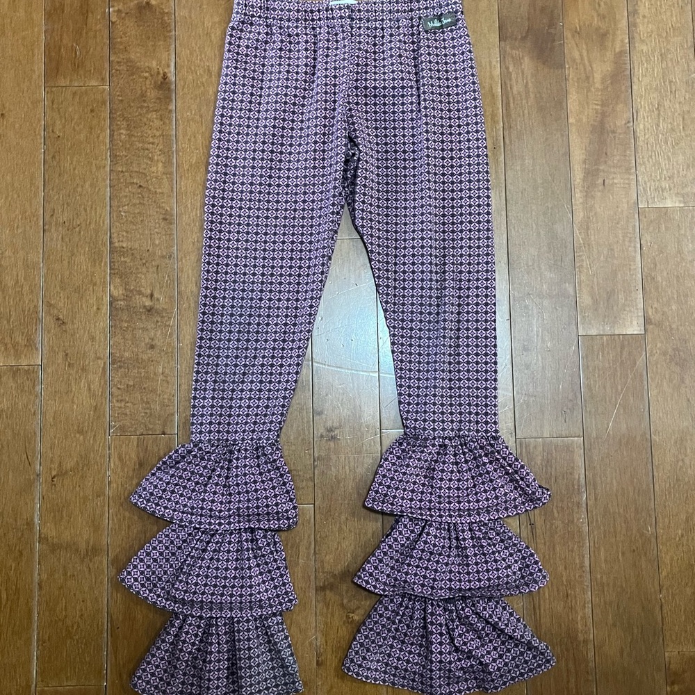 Matilda Jane Ruffle Pants Girls Size 10 Purple